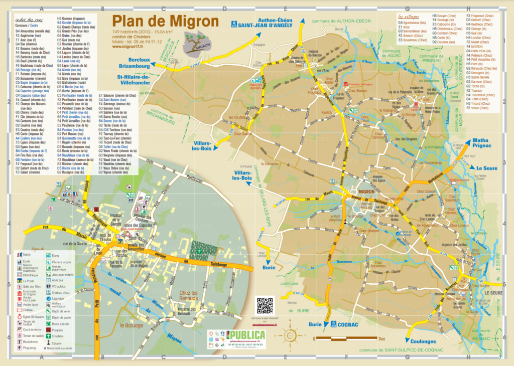 Plan de la commune